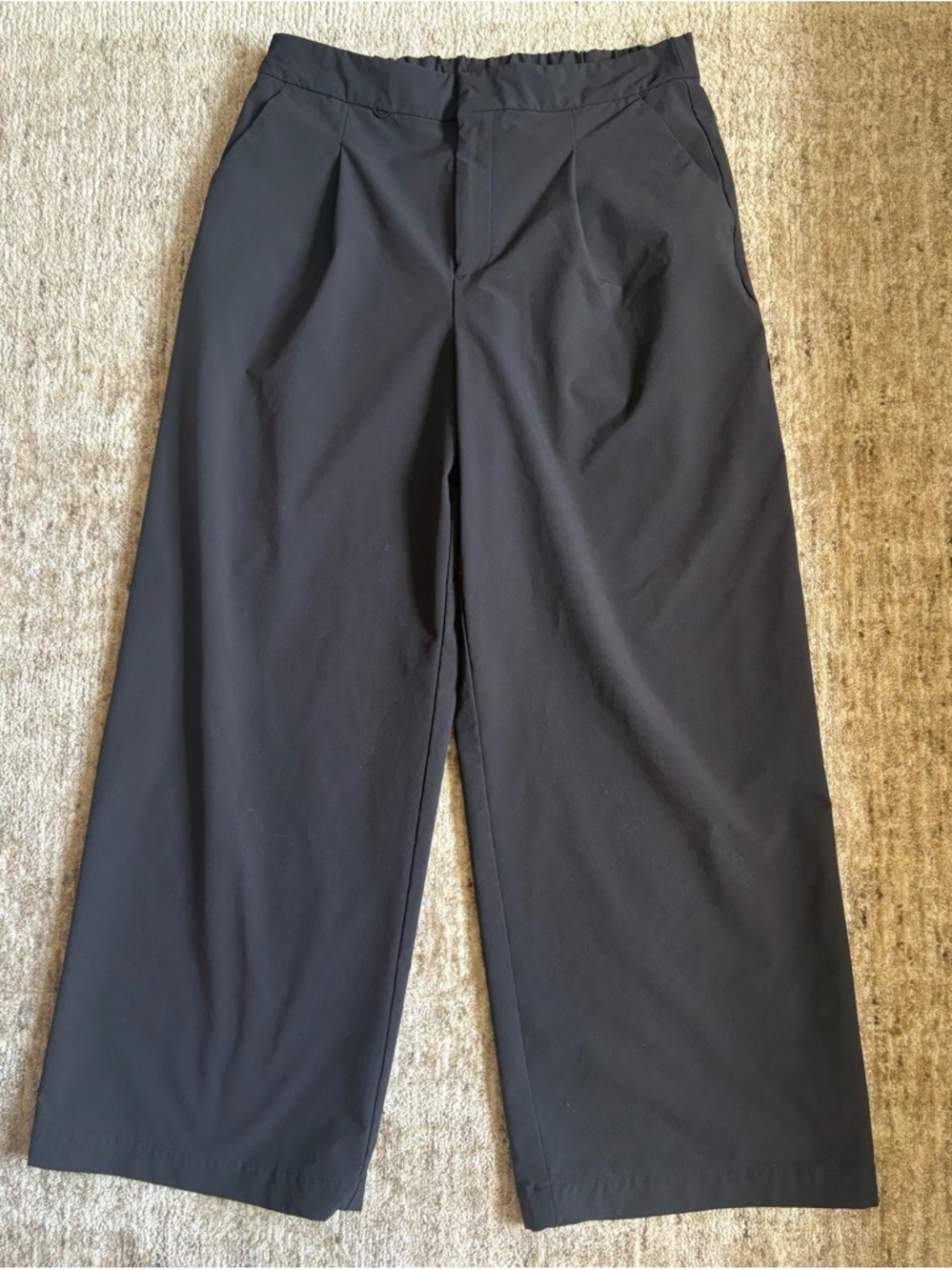 FIGS Black Wide-Leg Dress Pants from the PRO collection